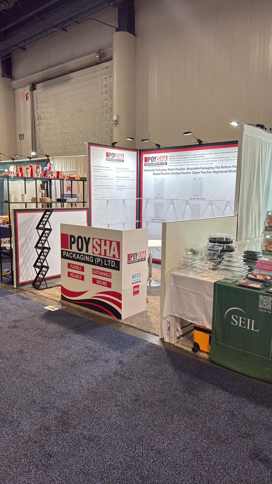 Poysha booth at PACK EXPO Las Vegas 2025, Las Vegas