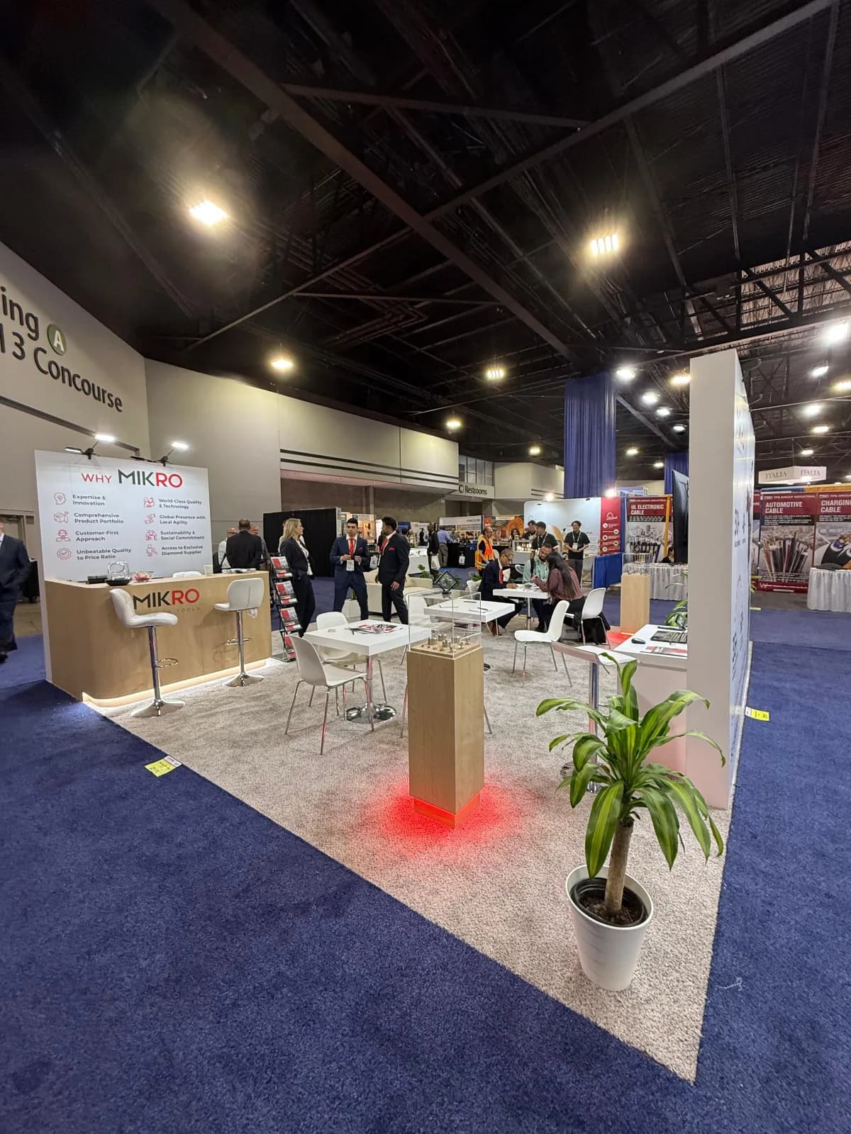 Micro (Mikro) booth at Interwire 2025, Atlanta